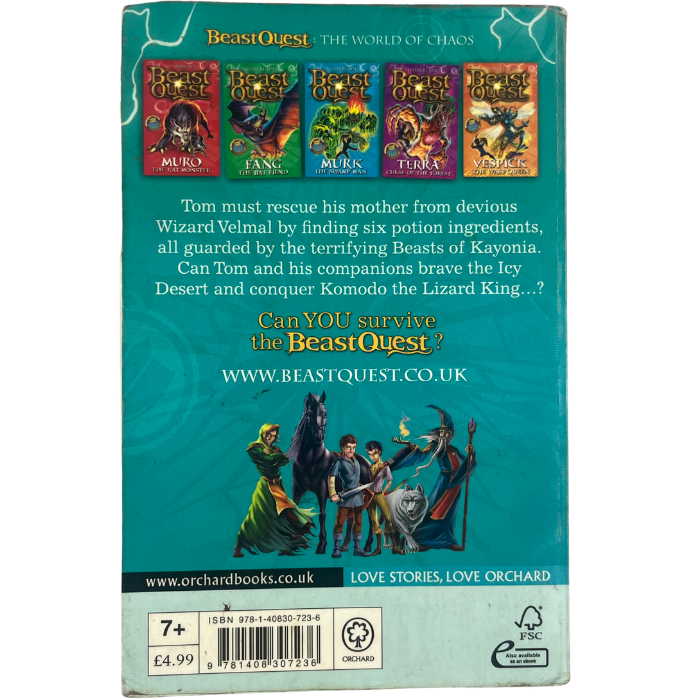 Komodo the Lizard King (Beast Quest) [Reprint]